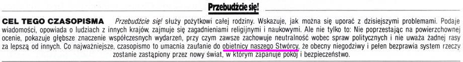 Przebudźcie się! 8 listopada 1995