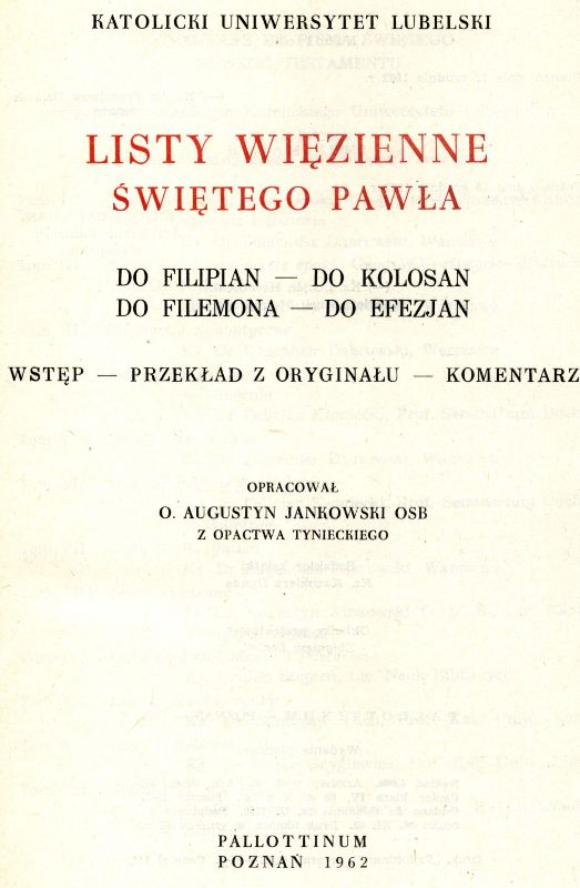 Listy Więzienne KUL