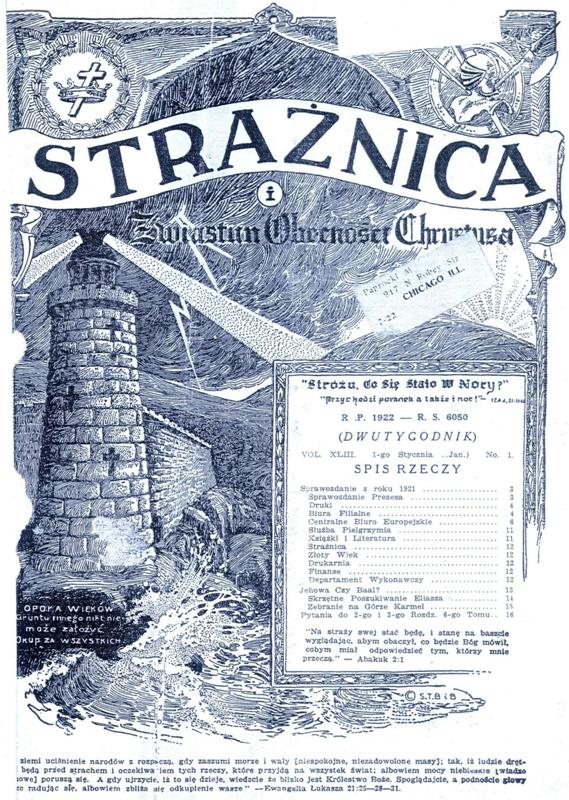 Strażnica 1922 Nr 1