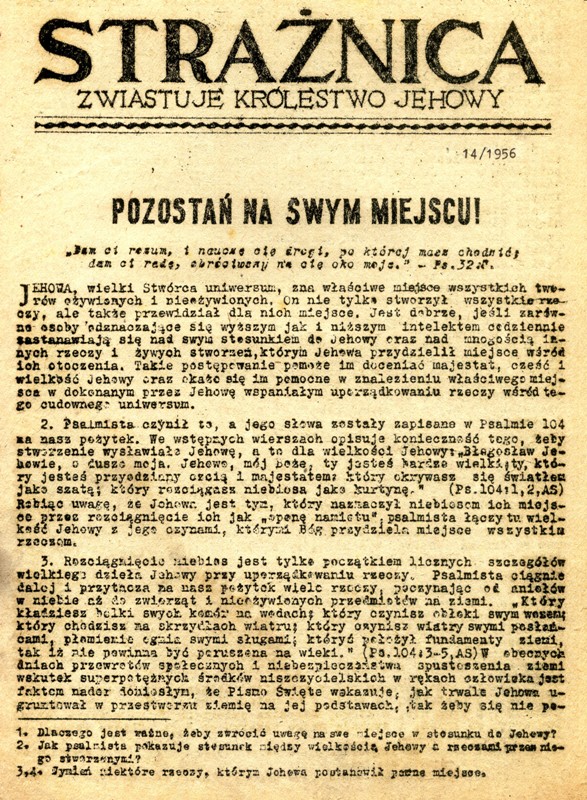 Strażnica 1956 Nr 14