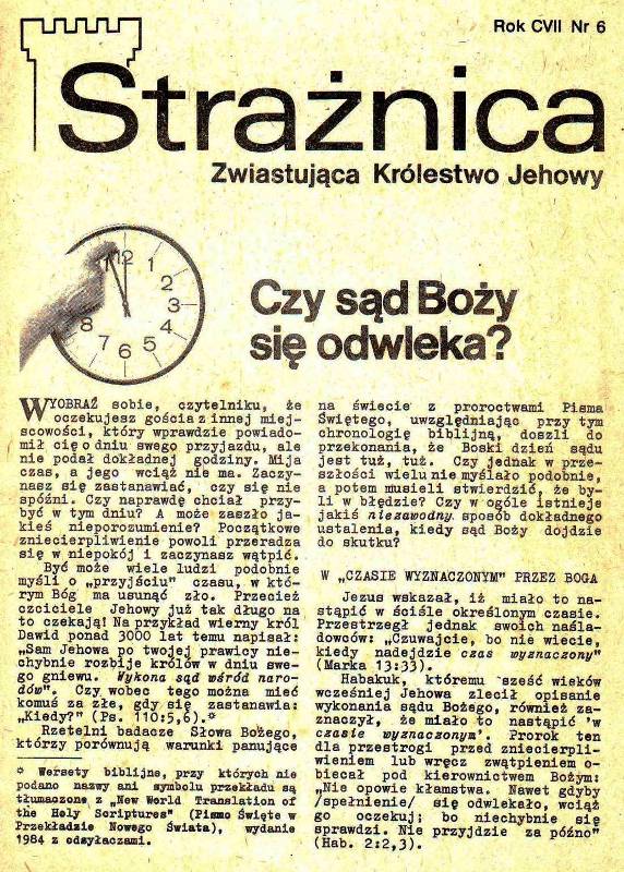 Strażnica 1986 Nr 6