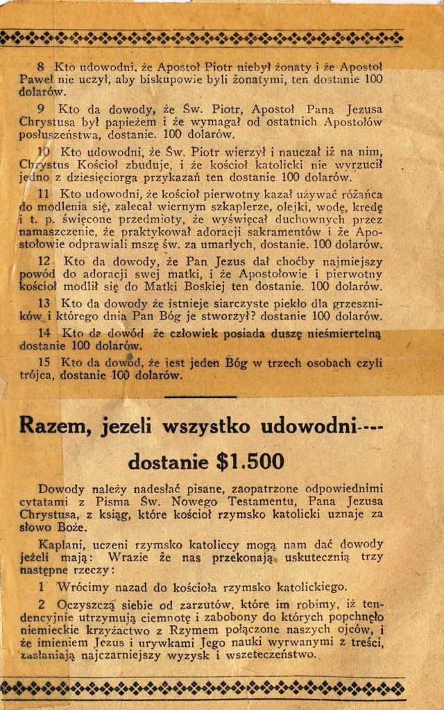 Nagroda za obronę wiary rzymskokatolickiej