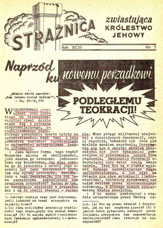 Strażnica 1972 Nr 7