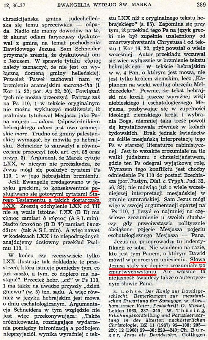 Ewangelia wg św. Marka KUL