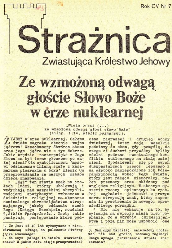 Strażnica 1984 Nr 7
