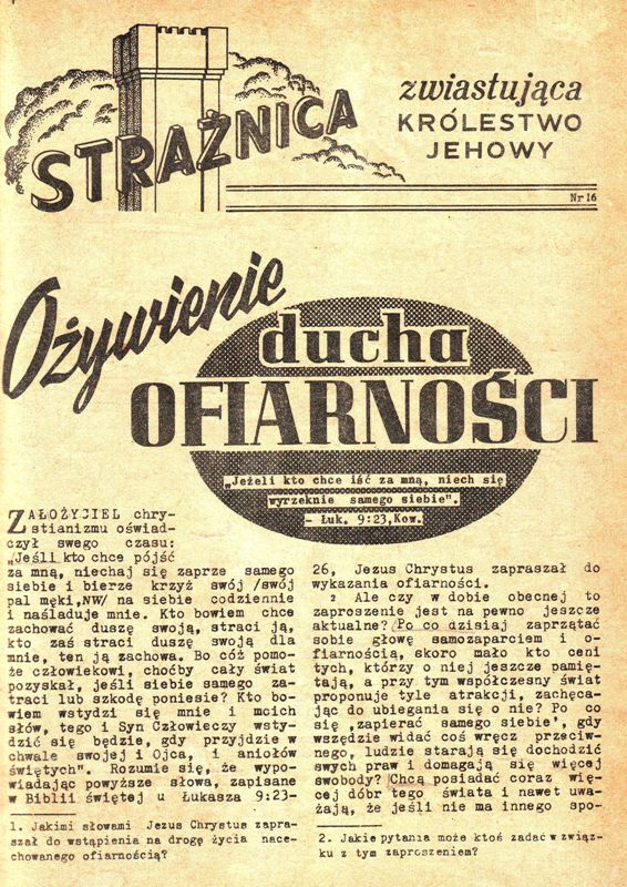 Strażnica 1970 Nr 16