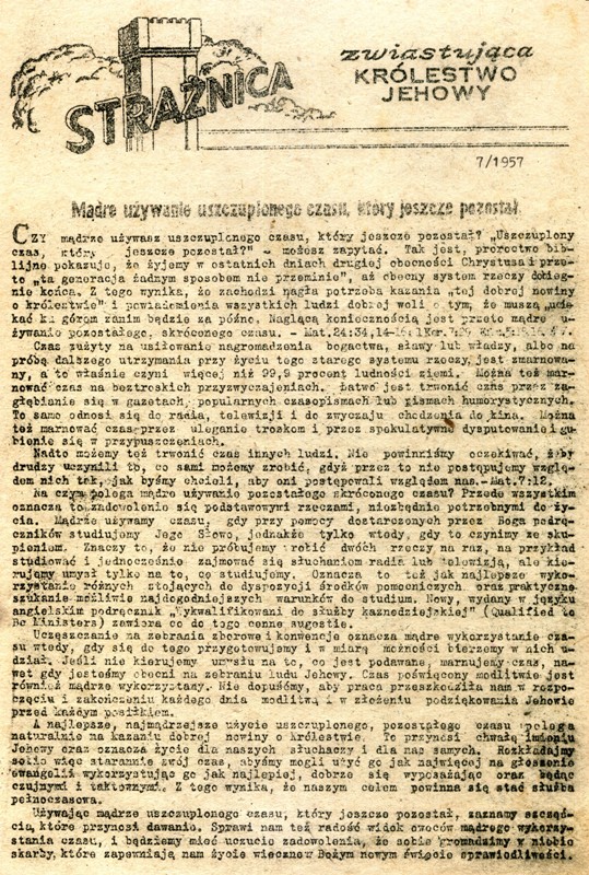 Strażnica 1957 Nr 7