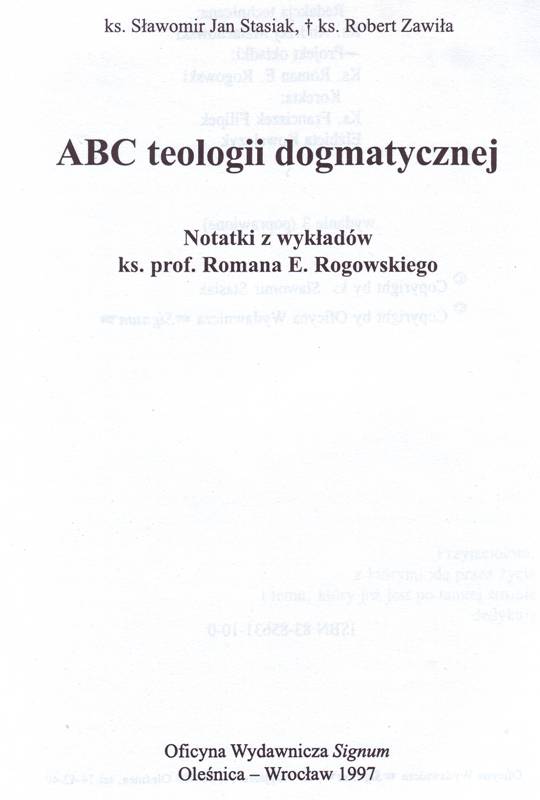 ABC teologii dogmatycznej