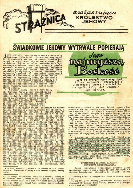 Strażnica 1967 Nr 22
