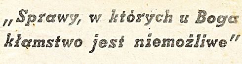 Sprawy, w których u Boga kłamstwo jest niemożliwe