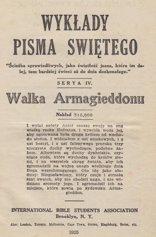 Walka Armagieddonu