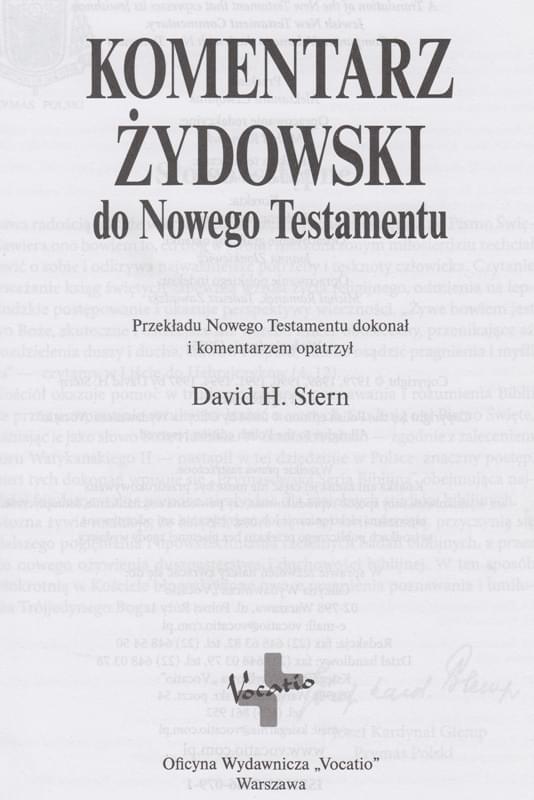 Komentarz Żydowski do Nowego Testamentu Vocatio