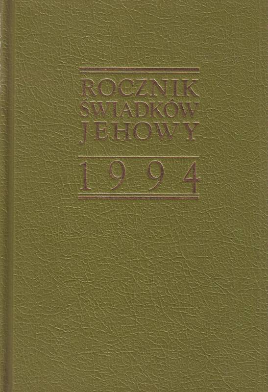 Rocznik Świadków Jehowy 1994
