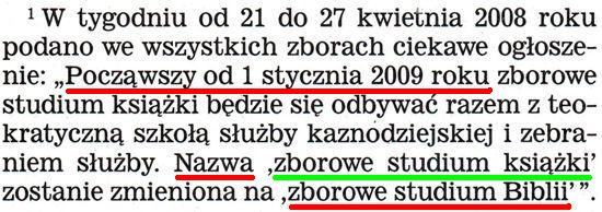 Nasza Służba KrólestwaPaździernik 2008