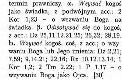 Wielki Słownik Grecko-Polski Vocatio